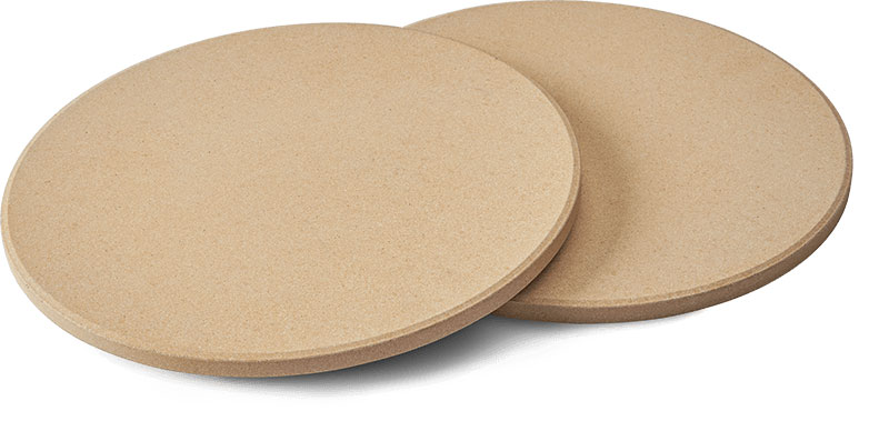Napoleon Personal Pizza Stone Set, two stones stacked