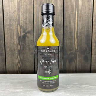 Fire and Smoke BBQ Green Line Hot Sauce