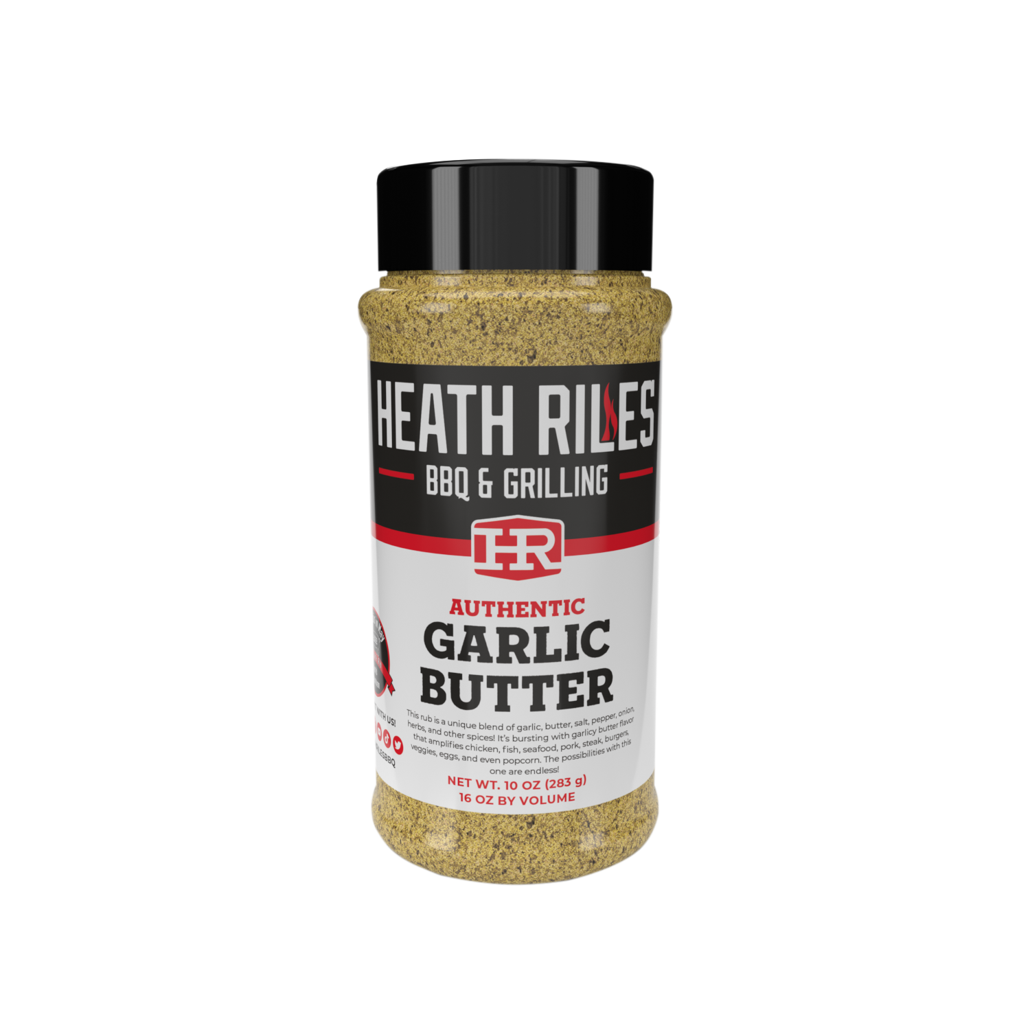 Heath Riles Garlic Butter Rub shaker