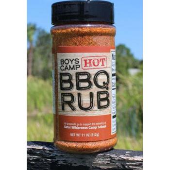 Boys Camp Hot BBQ Rub jar