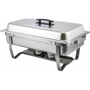 Winco stainless chafer with folding stand