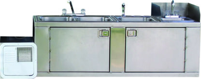 4-Bowl Clean-Up Sink (Mounted)