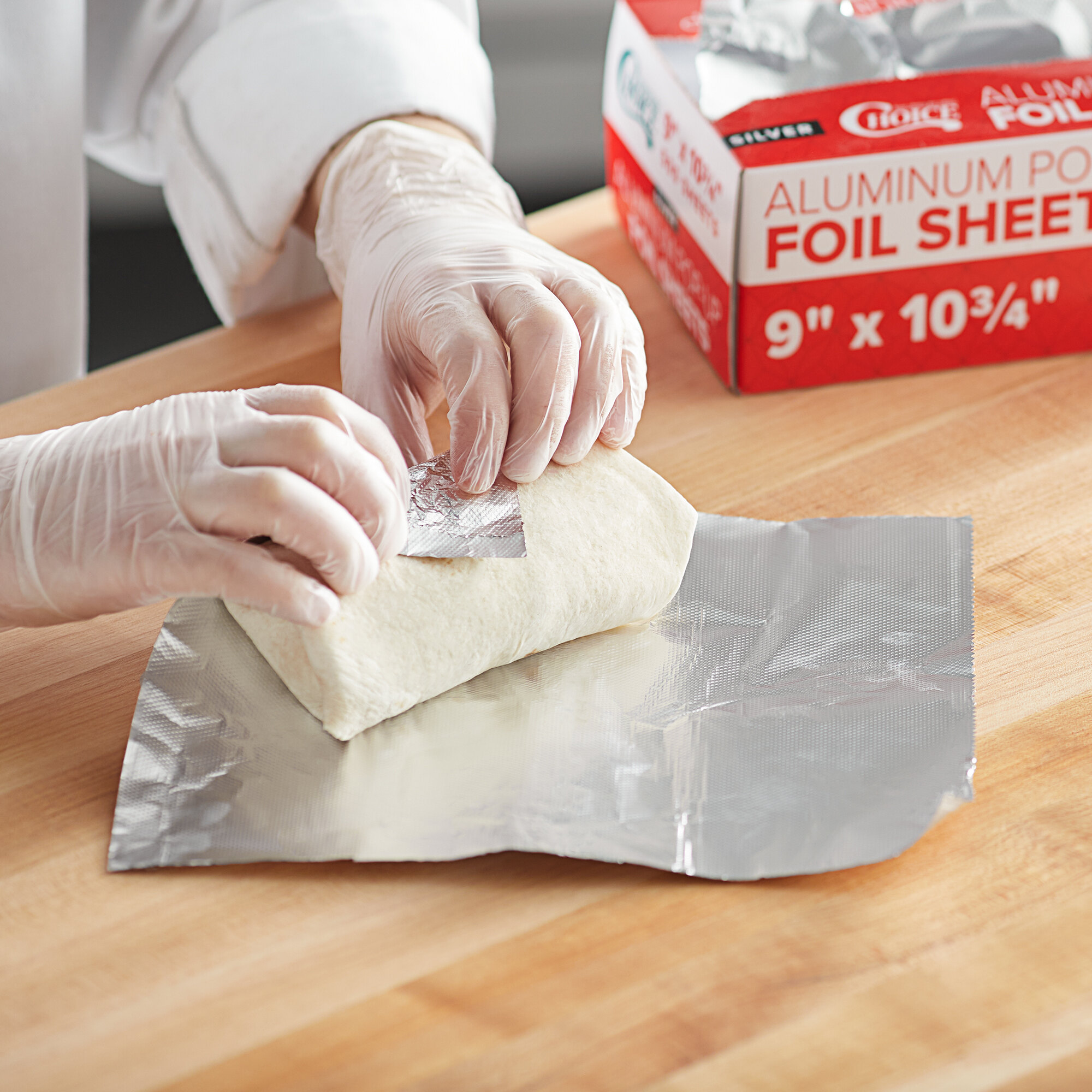 Food Aluminum Foil Grill Sheets , Pop Up Foil Sheets Customizable Width