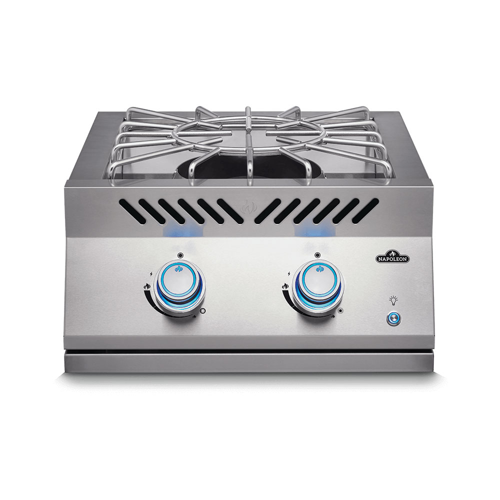 Napoleon Built-in 700 18" Power Burner with Stainless Steel Cover - Pinecraft Barbecue LLC.