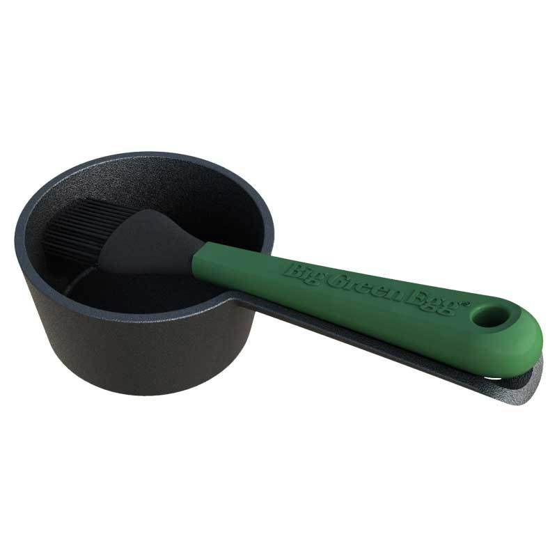 Big Green Egg - Cast Iron Sauce Pot With Basting Brush