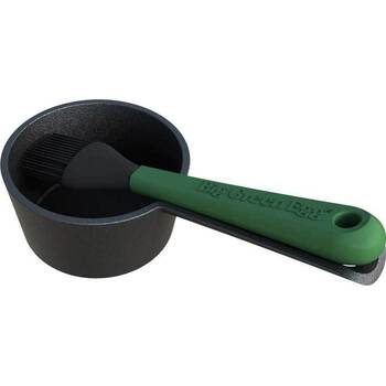Big Green Egg - Cast Iron Sauce Pot With Basting Brush